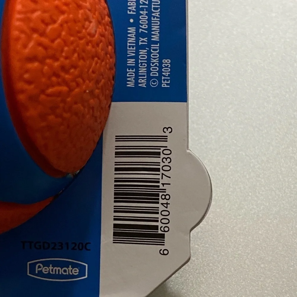 Chuck It Ultra Ball Size Large Orange Blue Floats Ultra Bounce